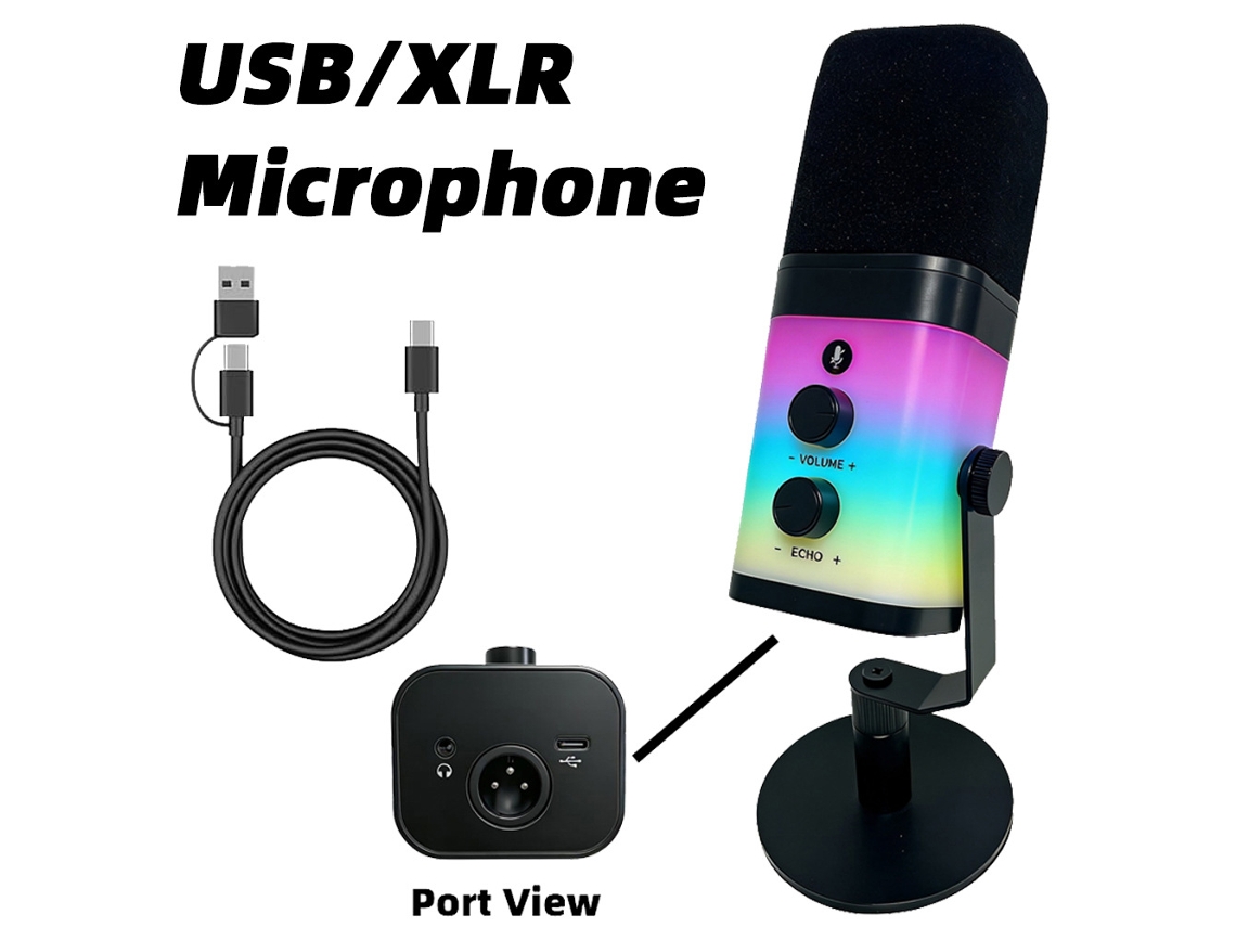 Micrófono Yuysan con doble conexión USB/XLR