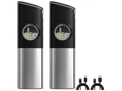 Molinillo de sal y pimienta automático recargable con interruptor de seguridad, molinillo de pimienta eléctrico de gravedad Rosewell