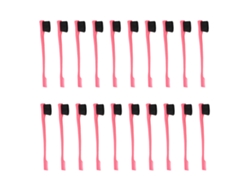 20pcs Cepillo De Cejas Y Pestañas De Doble Cabeza Diseño Ergonómico Pequeño Y Portátil Para Cejas Y Pestañas Desordenadas