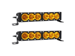 Barra de luces LED, 300 W de potencia, clasificación de impermeabilidad IP68, 2 x 12 pulgadas, 60 W, amarilla, OEM