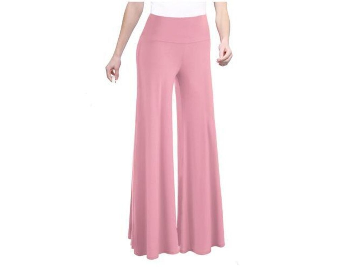Braguitas Palazzo Elásticas De Pierna Ancha Para Mujer, Cintura Alta, Estilo Casual Y Cómodo.