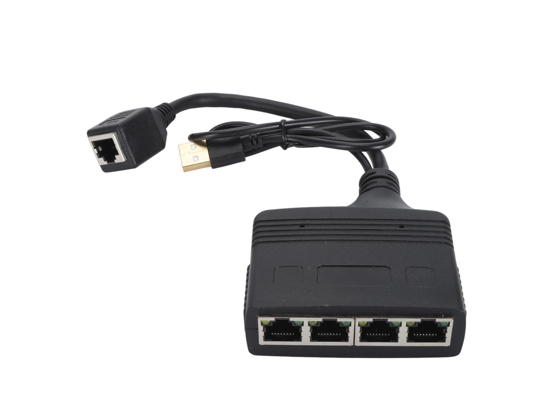 Divisor De Ethernet Gigabit 1000mbps Rj45 1 Para 4 Saídas Compatível Com Cat8 Cat7 Cat6 Cat5 Cat5e