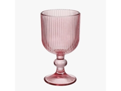 Juego De 6 Vasos Ribbed Rosa 35cl