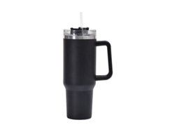 Vaso Térmico, Acero Inoxidable, 1,13 Litros, Negro.