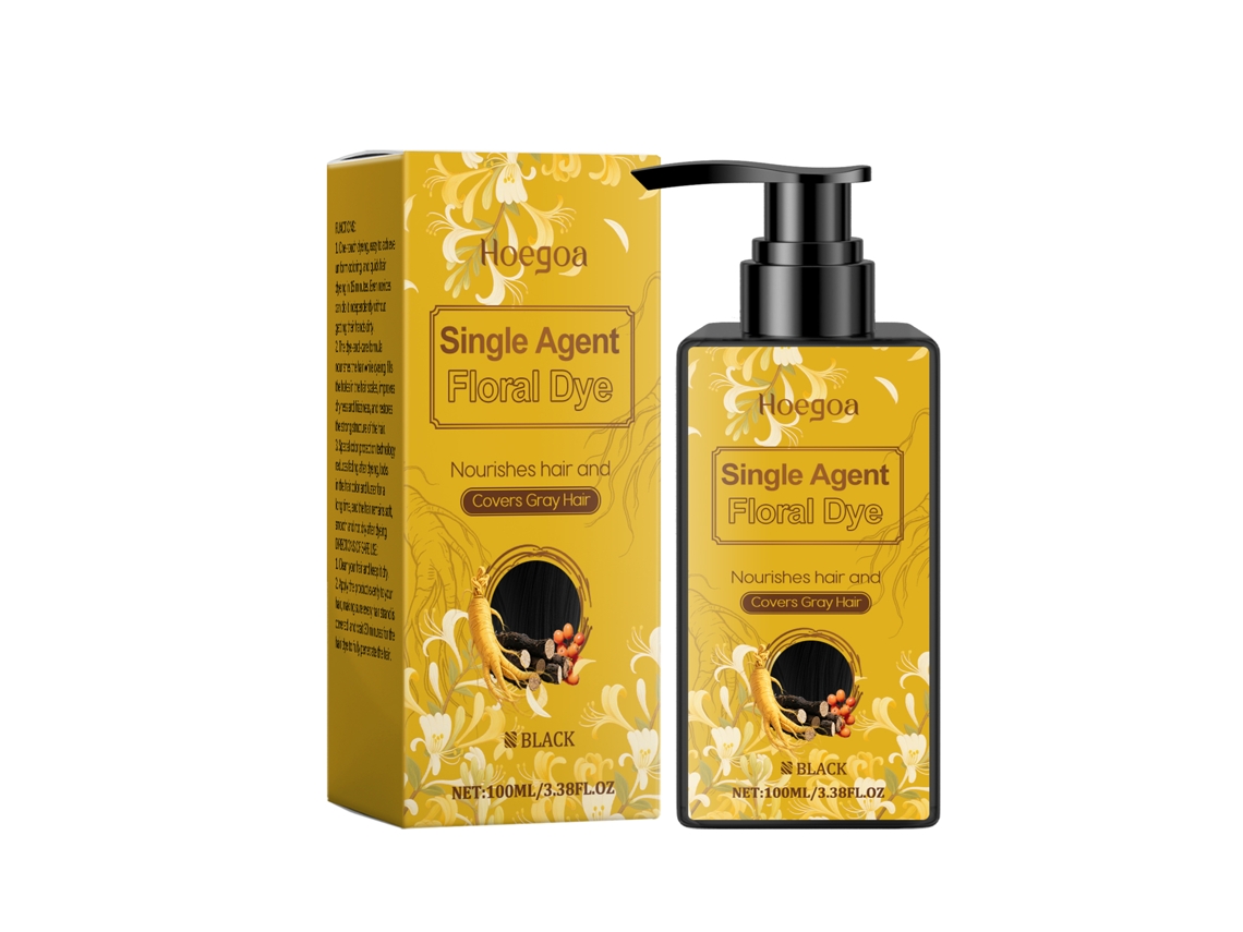 Tinte negro nutritivo y suave para el cabello