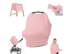 Funda De Lactancia, Funda Protectora Multifuncional Transpirable Para Cochecito De Bebé, Funda Para Cesta, Cherry Pink Chrui