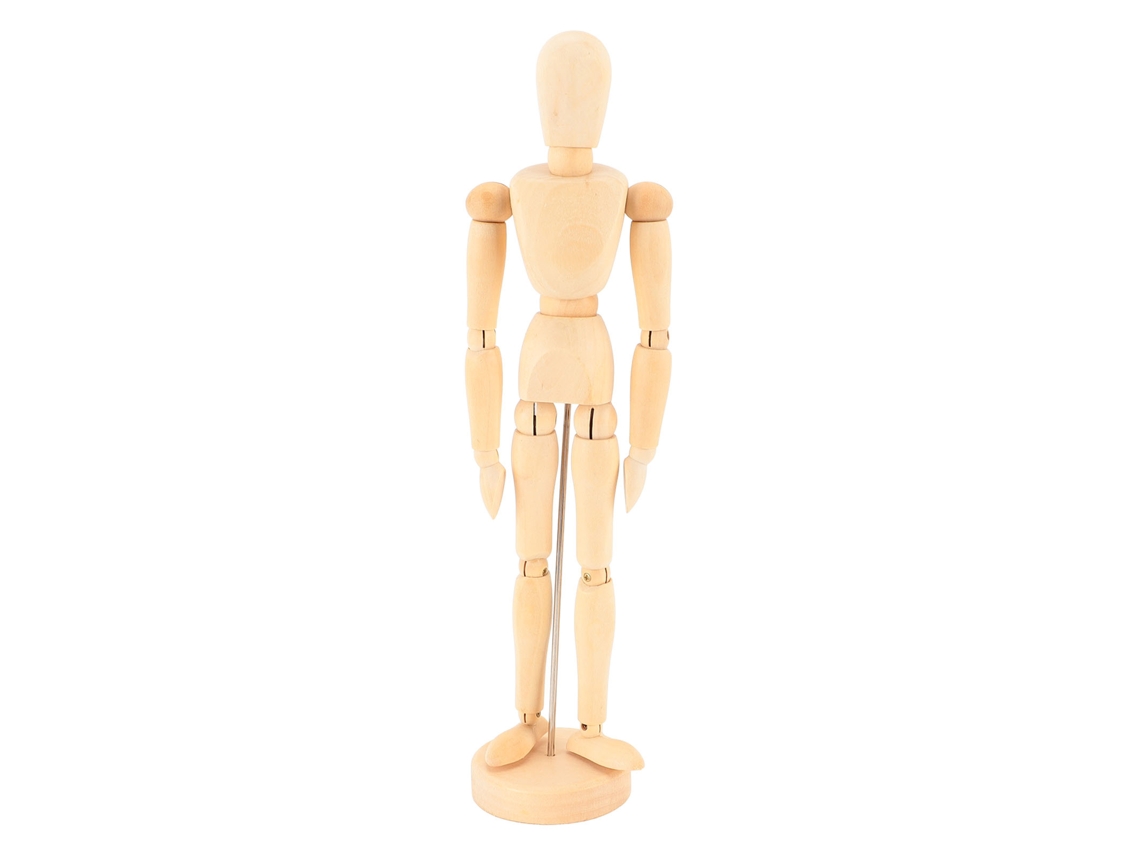 Modelo De Maniquí De Madera Flexible De 12 Pulgadas Para Dibujo Y Decoración.