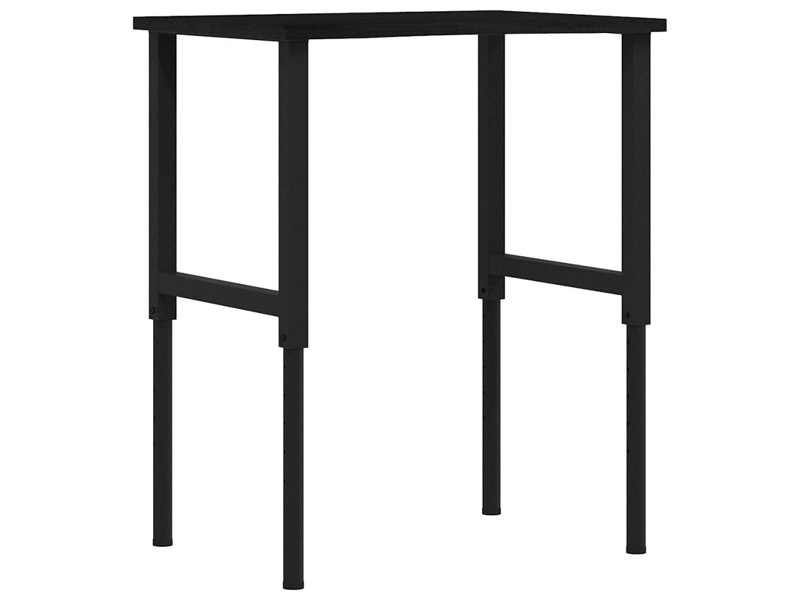 Maison Exclusive - Banco De Trabajo Madera Roble Marrón Oscuro 80x60x(71,5-98) Cm
