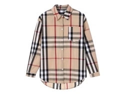 Camisa Mujer Cuadros Manga Larga Botones Casual Blusa Con Bolsillo Talla 4xl Caqui 4xl Caqui