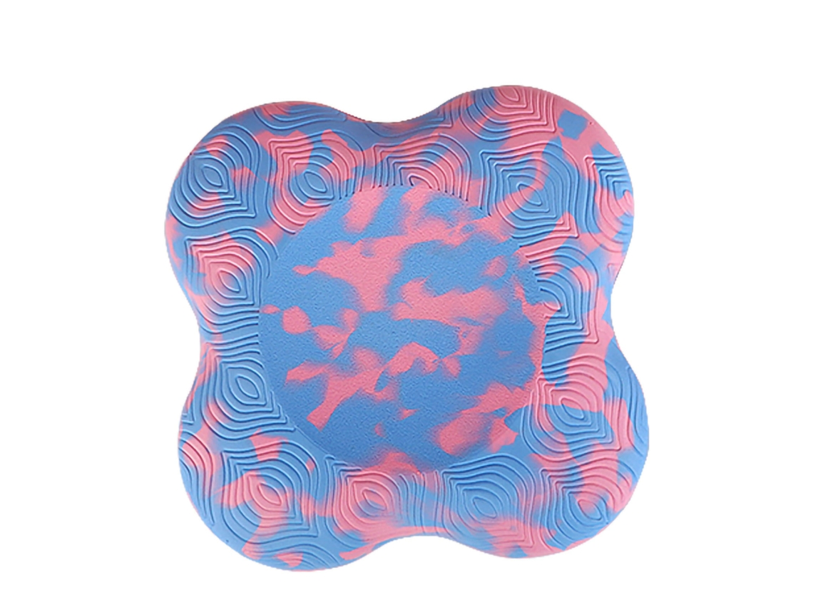 Vlrla-rodillera De Yoga Antideslizante Amortiguadora Espesada Portátil Camuflaje Rosa Azul