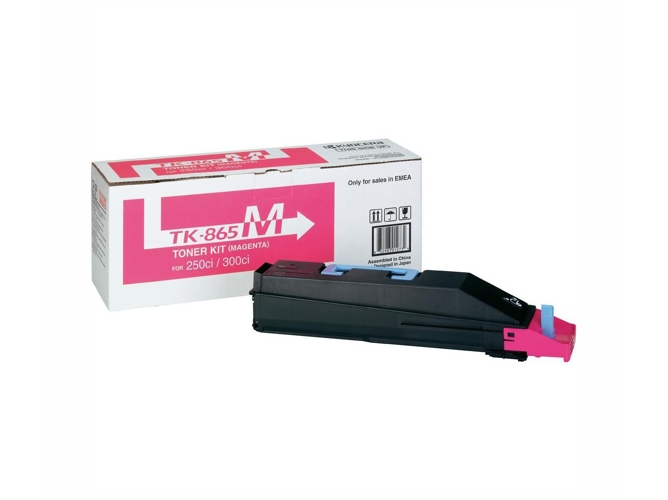 Cartucho de tóner Original KYOCERA TK 865M Magenta para TASKalfa 250ci, 300ci
