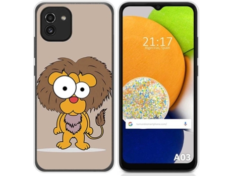 Carcasa para Samsung Galaxy A03 TUMUNDOSMARTPHONE Dibujos Leon Multicolor