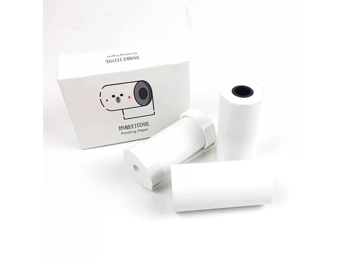 SZSMART  Papel Fotográfico Térmico  C3 Pro para Câmara Instantânea Branco (3 Rolo)