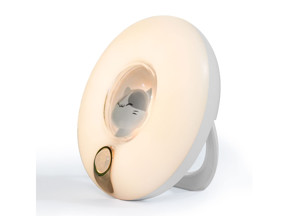 Luz nocturna con sensor de movimiento para niños, brillo magnético ajustable debajo del gabinete, luces de batería recargables inalámbricas USB de BISBISOUS