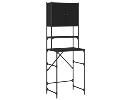Armario de lavadora negro VIDAXL (68x48,5x194 cm)