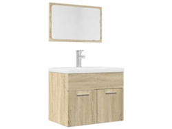 Piezas Conj. Muebles de baño derivados de madera de roble Sonoma Wsd55211 Lovely Home