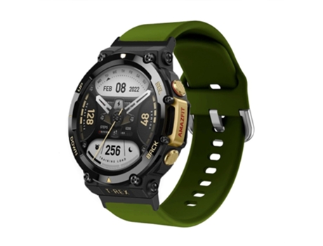 Correa de Silicona flexible para Huami Amazfit T-Rex 2 - verde intenso