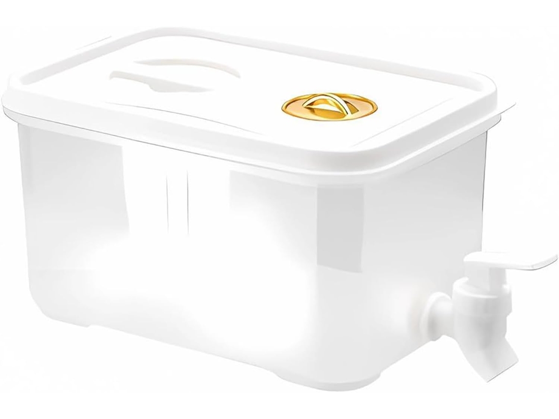 Dispensador De Agua Transparente De 5 Litros Para Refrigerador Con Grifo Antigoteo - Contenedor