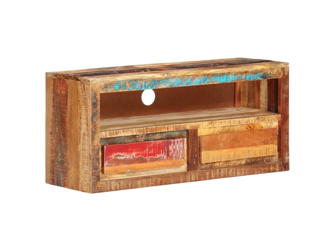 Maison Exclusive - Muebles Para Tv 2 Uds Madera Maciza Reciclada 88x30x40 Cm