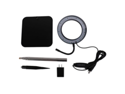 Lámpara De Cultivo De Pie Con Temporizador, Regulable, Espectro Completo, 15 Cm, Usb, Negra