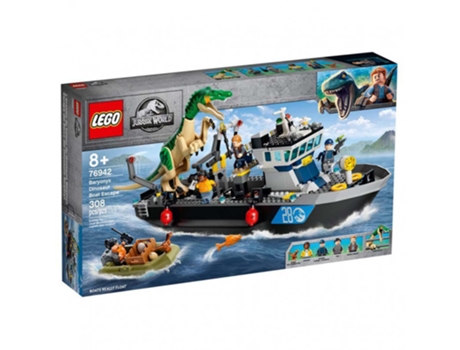 Lego Dinossauro de Vazamento de Barco Carnotau Jurassic World