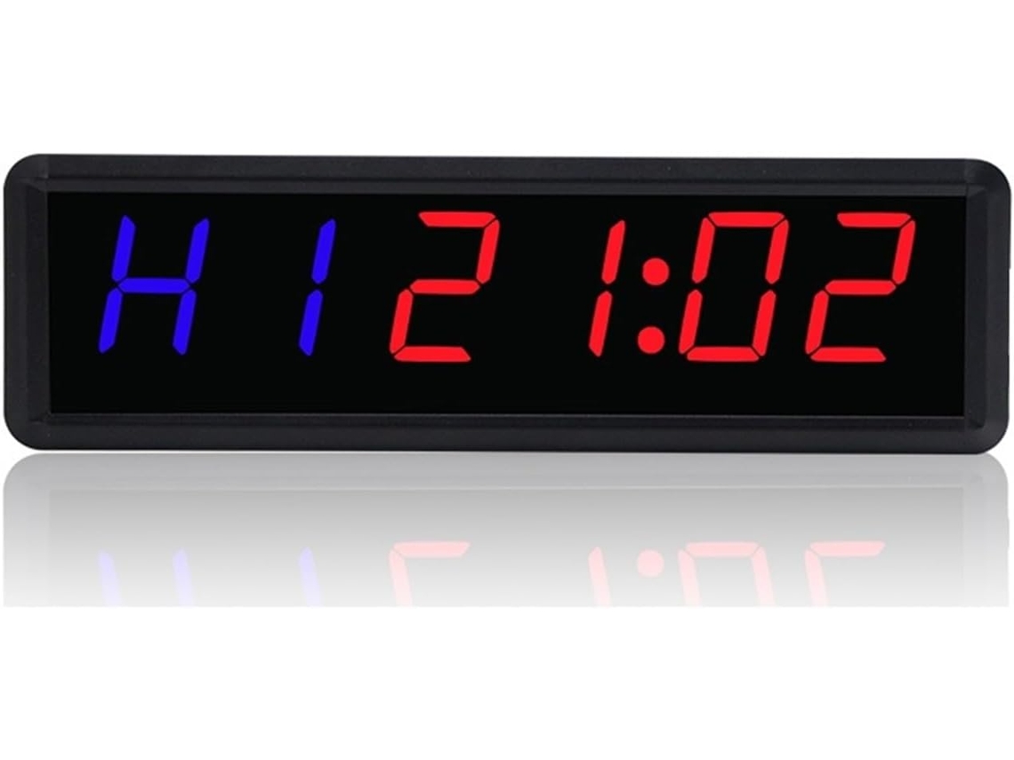Reloj Digital Led Grande De 1,5 Pulgadas Y 1,8 Dígitos Con Cronómetro Y Temporizador.