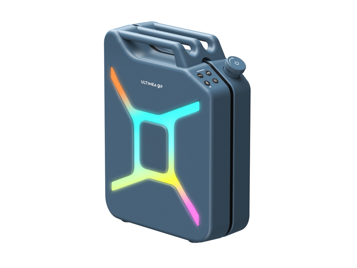 ULTIMEA Go Bocina Portátil Bluetooth, 300w Partybox Inalámbrico Con Refuerzo De Graves, Luces Rgb, Sonido Estéreo Tws, Modo Auracast (azul)