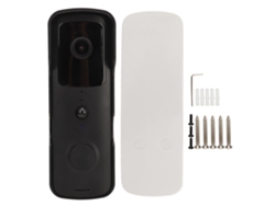 Timbre De Puerta Con Cámara Inalámbrica Wifi Visión Nocturna Habla Bidireccional Detección Humana Ángulo Amplio 155° Para Seguridad Hogar