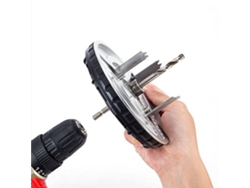 Sierra Circular Ajustable De Perforación 45-130mm Herramienta De Taladro Eléctrico Destornillador Para Carpintería