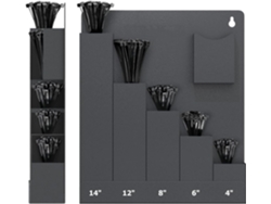 Bridas Para Cables De Montaje En Pared | Organizador De 6 Compartimentos