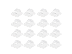 JILLIOPER 20 Unid. Organizador de Cables Autoadhesivo, Soporte para Cables Adhesivo, Ganchos para Cables para Pared, Mesa, Hogar y Oficina