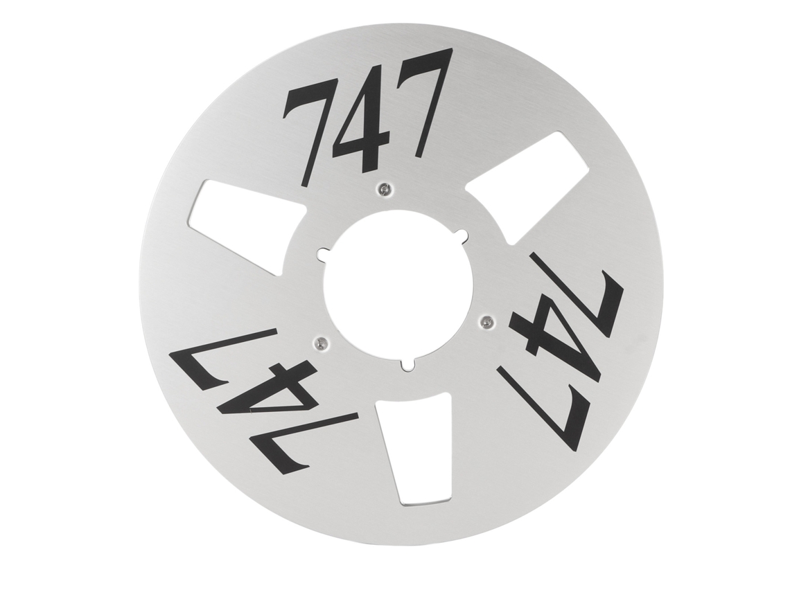 Carrete De Cinta Vacío De Aleación De Aluminio De 1/4 De Pulgada Y 10,5 Pulgadas Con 3 Orificios Para Reproductor De Cinta De Carrete A Carrete.