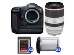 Canon Eos R3 + Rf 70-200mm F/2.8 L Is Usm + 2 Sandisk 256gb Extreme Pro Cfexpress Type B + 2 Canon Lp-e19 + Ebook Pricedirect