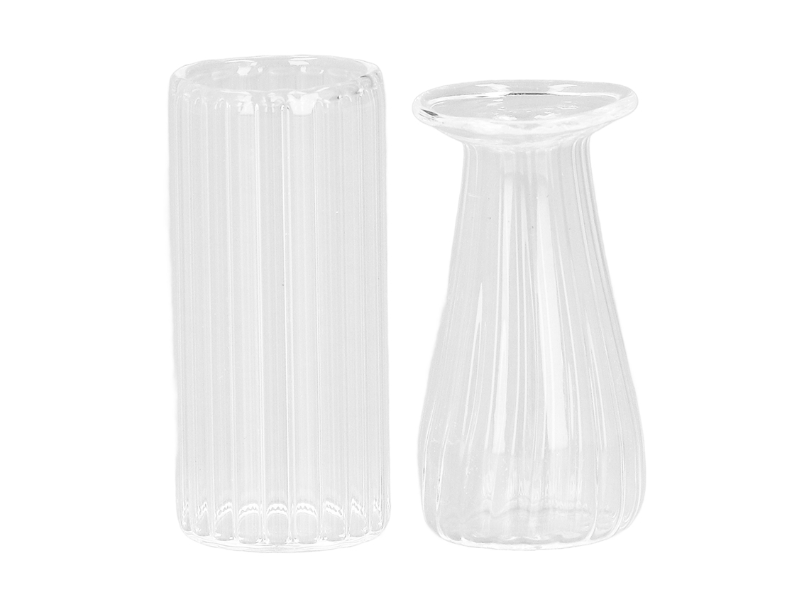 Vaso De Cristal Miniatura Para Casa De Muñecas 1:12 Accesorio Decorativo Diy Paisaje