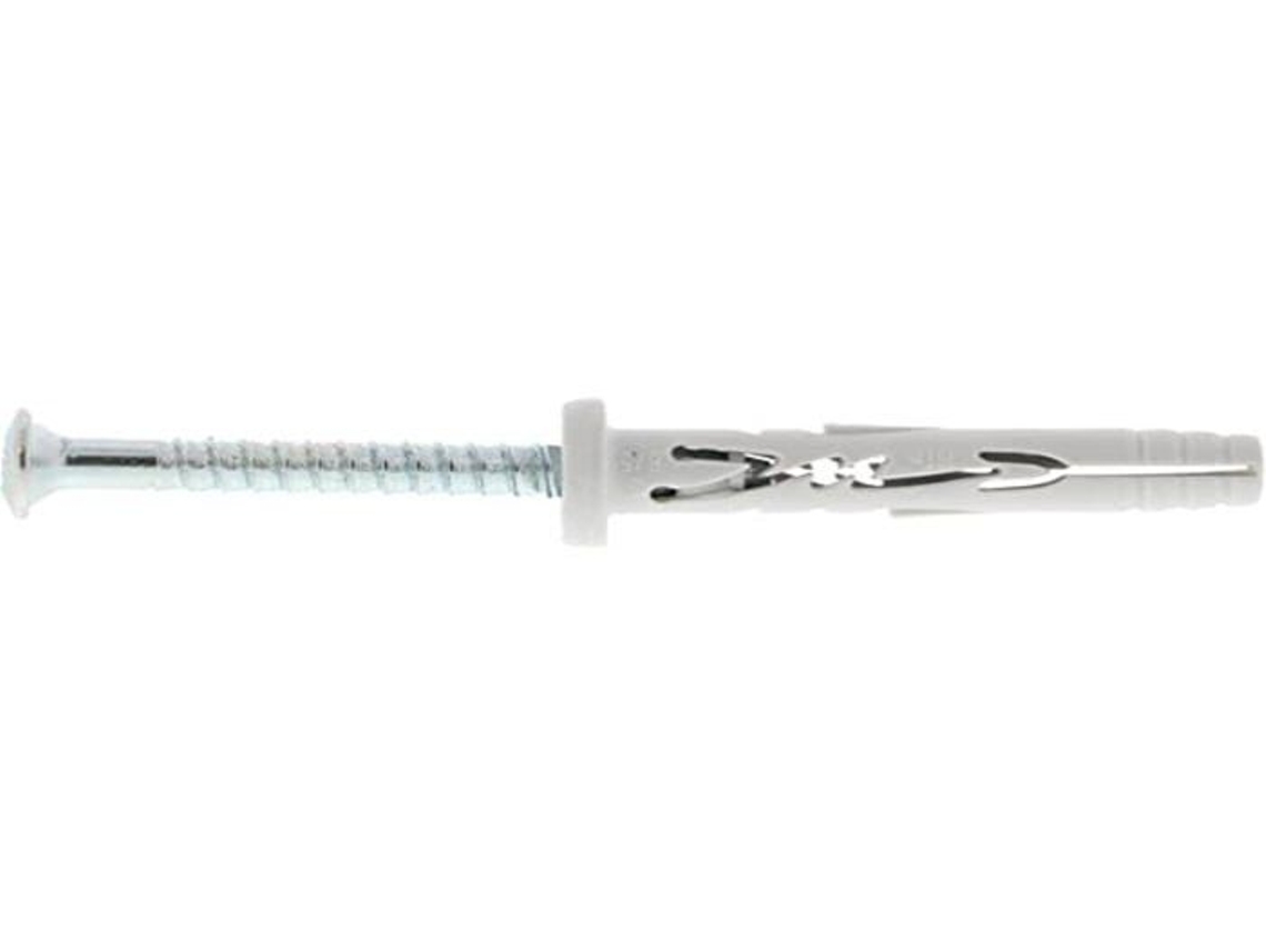Anclaje de Impacto de Nylon y Tornillo Clavo de Zinc M 6X40/12 P Caja de 100 050119 SPIT