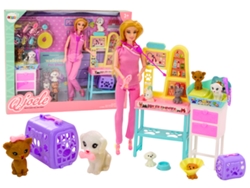 Set de Muñecas Veterinarias, Muebles de Tratamiento, Accesorios, Mascotas B.active