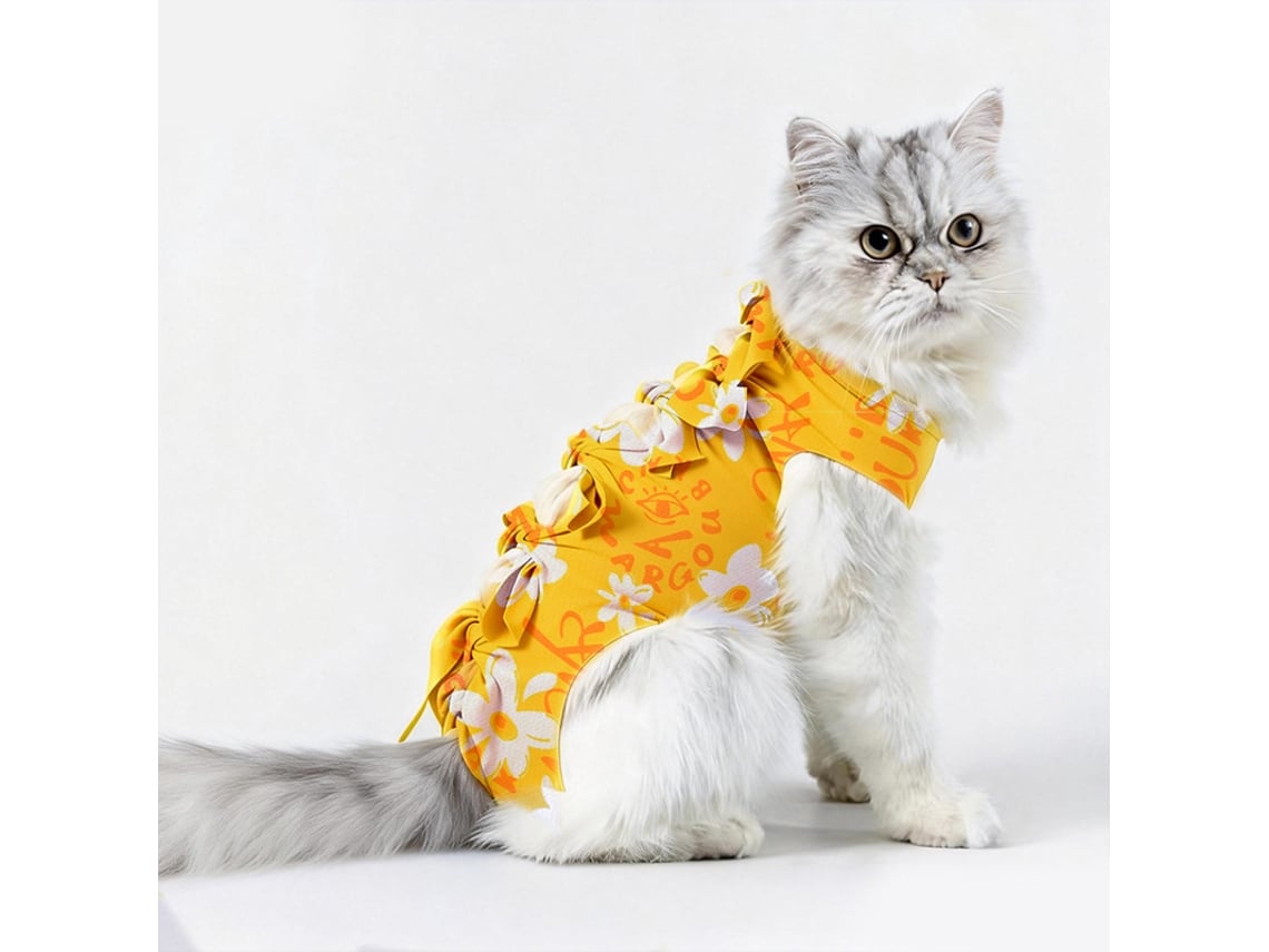 Traje Quirúrgico Para Gatos Eifson (6-9 Kg) Recuperación Postoperatoria Talla L (doodle)