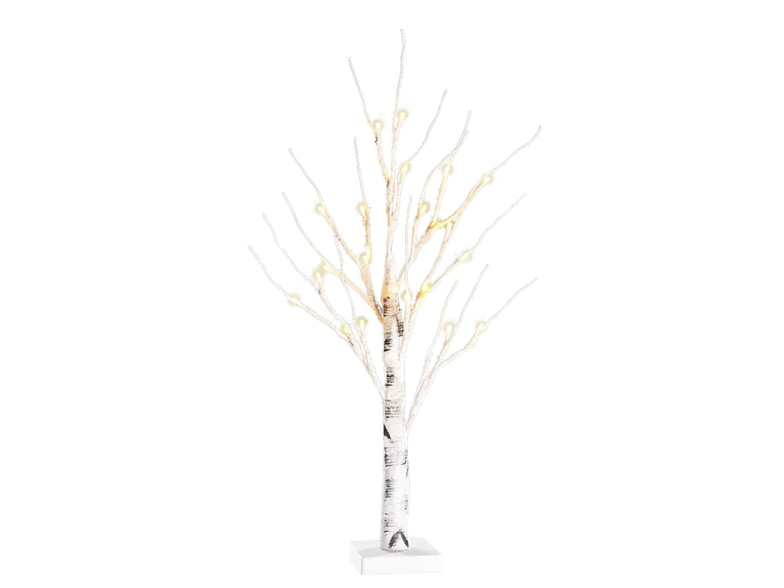 Lámpara LED de abedul de 45 cm, decorativa para fiestas y el hogar.
