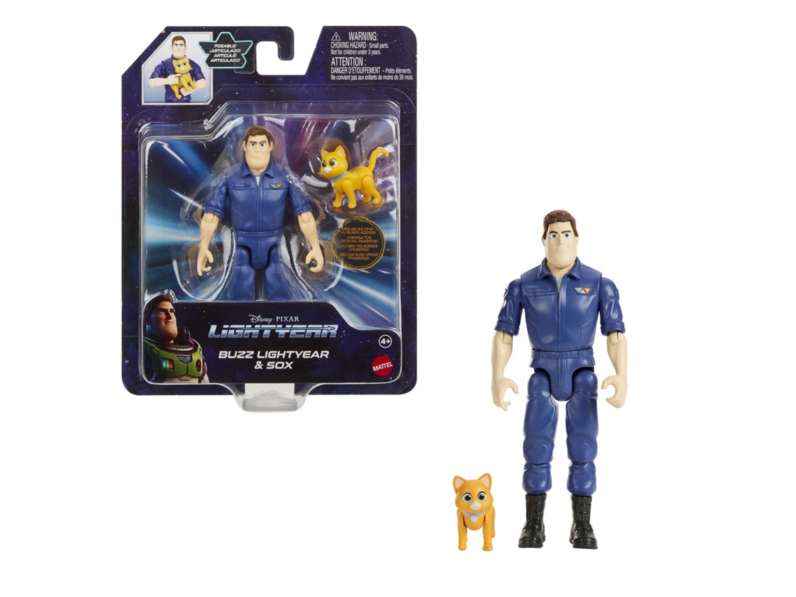 Disney Pixar Lightyear Jumpsuit Buzz Figura 12 cm de juguete, regalo para niños y niñas +4 años