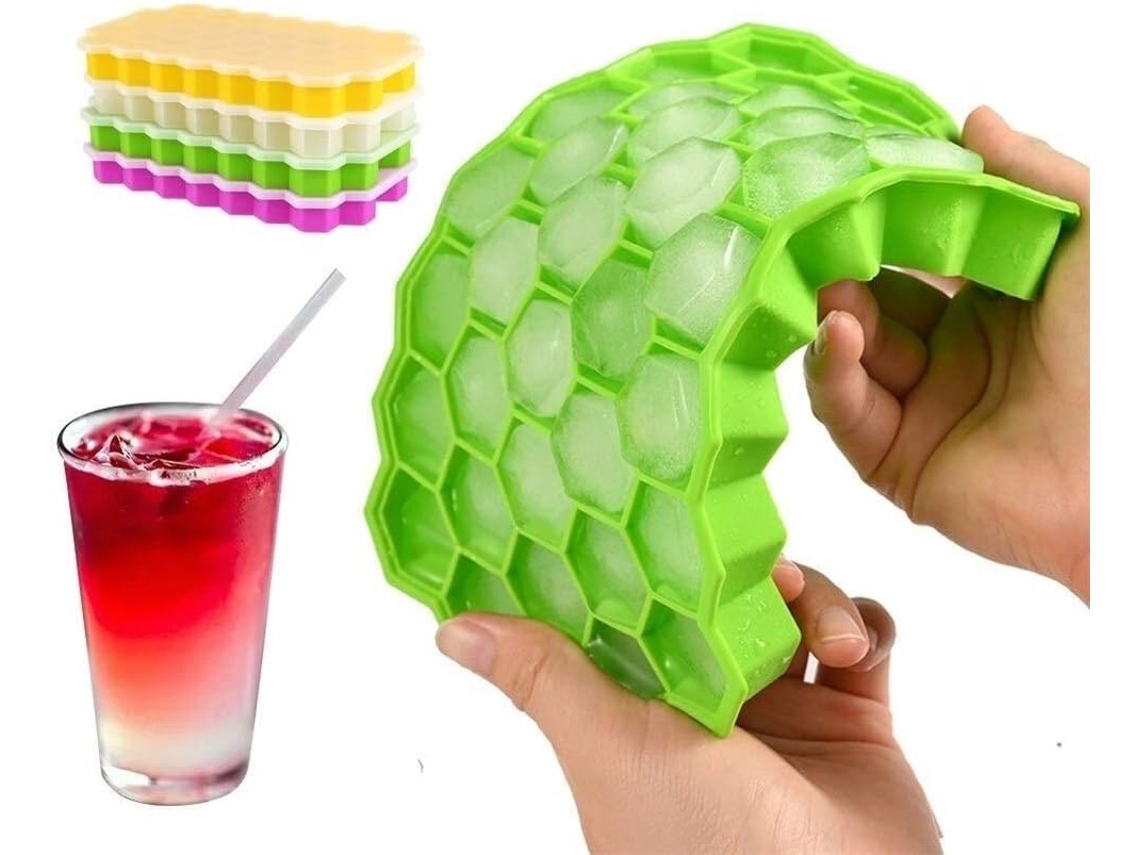 Cubitera Silicona Hzlxf1 , Hzlxf1 37 Nido De Abeja De Silicona Molde For Making Helado De Cubos De Hielo Party De Bricolaje Vino Whiskey (green)