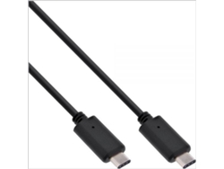 Cable USB INLINE (USB-C - USB-C - 2 m - Negro)