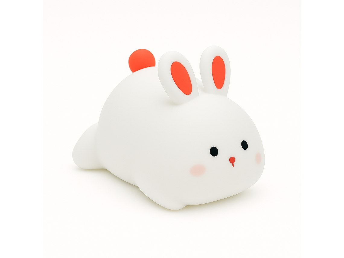 Lâmpada Luz De Presença Rabit Quarto Criança Skyhe Zh-132 Branco