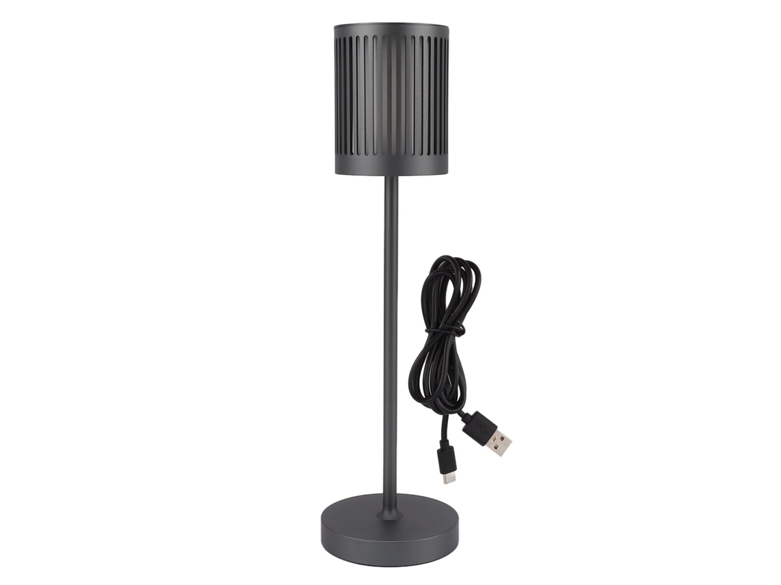 Rebe-lámpara De Mesa Inalámbrica Led Regulable Por Toque Recargable 5000mah Batería Operada Impermeable Gris Para Interior Exterior