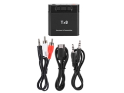 Adaptador De Áudio Sem Fio 2 Em 1 Bluetooth 5.0 Transmissor E Receptor Para Pc Smartphones