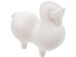 Adornos Forma Caballo Cerámica Blanca Estar Salón Elegante Artesanía Ornamento Decorativo Mesa Sala Té