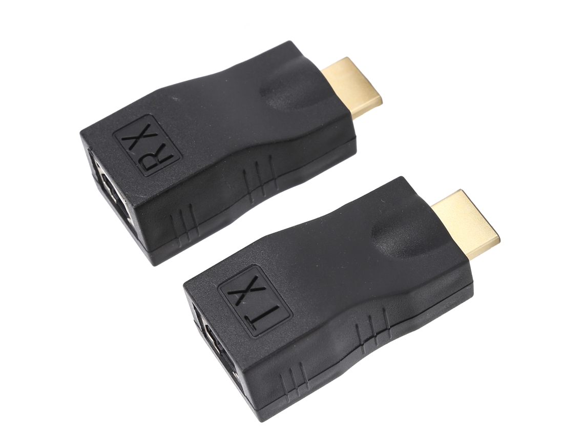 Adaptador Extensor De Interfaz Multimedia De Alta Definición Para Rj45 Cat5e Cat6 Con Transmisión 1080p De 30 M