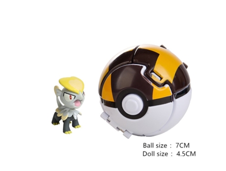 Muñeco GAATPOT 17 Styles Pokemon Anime Figure Pikachu Eevee Vulpix Litten Abra Pet Elf Deformation Ball Pocket Monster Pokeball Toy Model Gifts