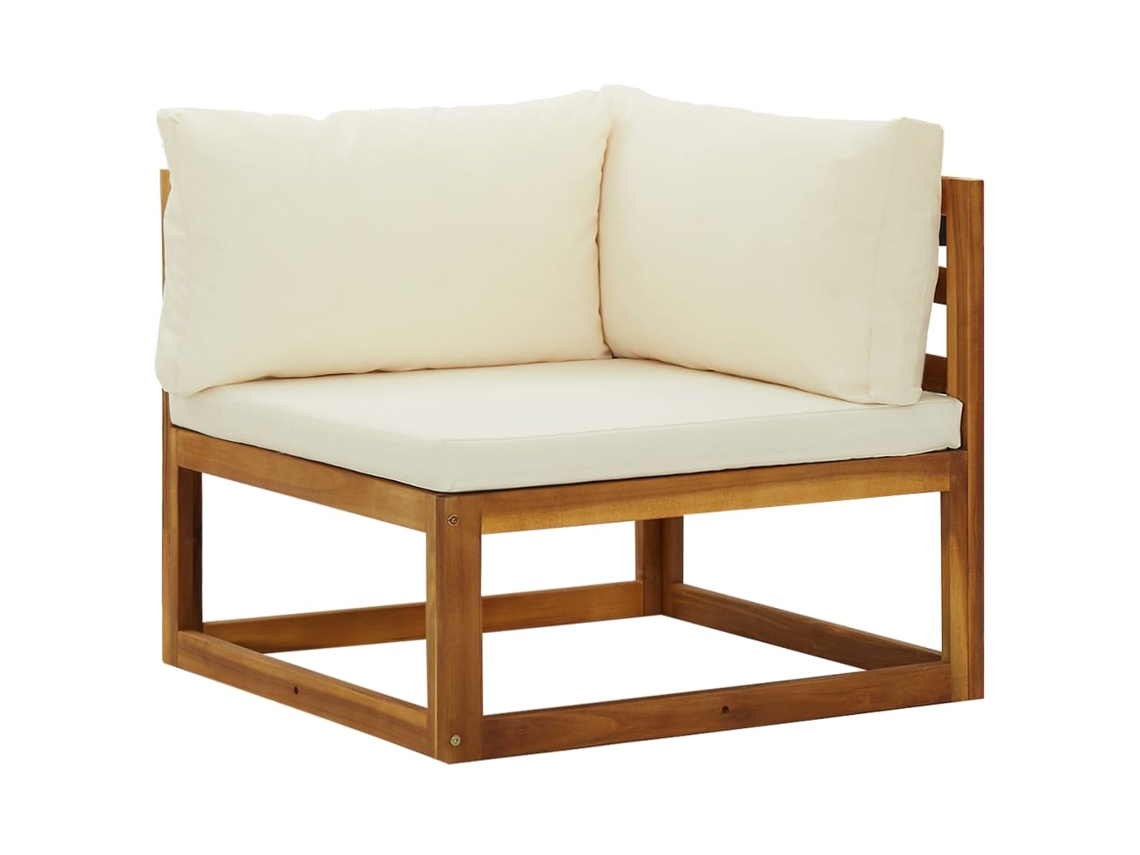 Sofás Modulares De Esquina Con Cojines 2 Uds Madera De Acacia Wsd874432