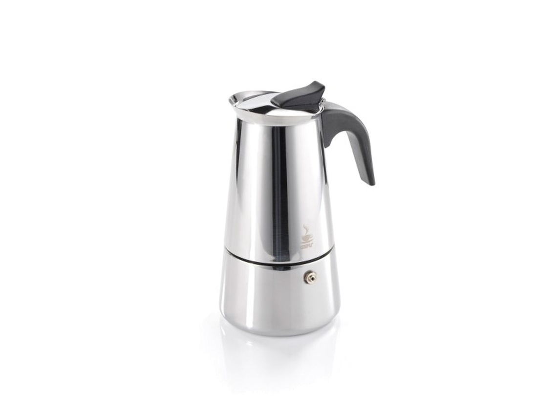 Cafetera Italiana GEFU EMILIO Negro Acero Acero Inoxidable Plástico 200 ml