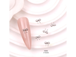 (10 piezas) Joyería de lujo en aleación de metal con diamantes de imitación, estilo japonés 3D, para decoración de joyería DIY.